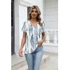Zeagoo Womens Tops Summer Casual Short Sleeve Tshirts Business Basic Spring V-Neck Shirts Outfits S-3XL(Zz-zr229)