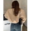 Zeagoo Women Bomber Jacket Casual Button Down Varsity Jackets Shackets With Pockets Outwear(Khaki)