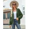 Zeagoo Women’s Lightweight Crochet Cropped Cardigan 2026 V Neck Long Sleeve Button up Bolero Shrug Sweater(Green)