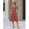 Zeagoo Sundresses Dresses for Women 2026 Summer Sleeveless V Neck Casual Midi Tank Beach Vacation Dresses with Pockets(Bf284)