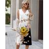 Zeagoo Sundresses Dresses for Women 2026 Summer Sleeveless V Neck Casual Midi Tank Beach Vacation Dresses with Pockets(Bf348)