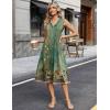 Zeagoo Sundresses Dresses for Women 2026 Summer Sleeveless V Neck Casual Midi Tank Beach Vacation Dresses with Pockets(Mz840)