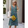 Zeagoo Sundresses Dresses for Women 2026 Summer Sleeveless V Neck Casual Midi Tank Beach Vacation Dresses with Pockets(Mz911)