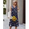 Zeagoo Sundresses Dresses for Women 2026 Summer Sleeveless V Neck Casual Midi Tank Beach Vacation Dresses with Pockets(Sf180)