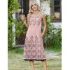 Zeagoo Women Beach Summer Midi Dress 2026 Sleeveless Casual Beachy Sundress Button Down Loose Tank Dresses with Pockets(Floral Pink)