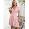 Zeagoo Womens Summer Dresses Wrap V Neck Dress Floral A-Line Ruffle Sleeve Casual Sundress with Pockets 2026(Xh259)