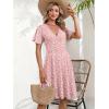 Zeagoo Womens Summer Dresses Wrap V Neck Dress Floral A-Line Ruffle Sleeve Casual Sundress with Pockets 2026(Xh259)