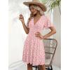 Zeagoo Womens Summer Dresses Wrap V Neck Dress Floral A-Line Ruffle Sleeve Casual Sundress with Pockets 2026(Xh259)