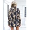 Zeagoo Womens Button Down Shirts Oversized Long Sleeve Floral Printed Blouses Casual Work Tops Drop Shoulder Outfit Clothes(B-zr220)