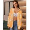 Zeagoo Womens Button Down Shirts Oversized Long Sleeve Floral Printed Blouses Casual Work Tops Drop Shoulder Outfit Clothes(Cx294)