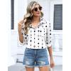 Zeagoo Womens Button Down Shirts Oversized Long Sleeve Floral Printed Blouses Casual Work Tops Drop Shoulder Outfit Clothes(Jh599)