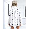Zeagoo Womens Button Down Shirts Oversized Long Sleeve Floral Printed Blouses Casual Work Tops Drop Shoulder Outfit Clothes(Jh599)