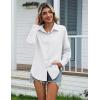 Zeagoo Womens Cotton Linen Button Down Shirts Loose Fit Long Sleeve Collared Blouse Casual V Neck Tops Outfits S-3XL(A-white)