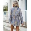 Zeagoo Womens Cotton Linen Button Down Shirts Loose Fit Long Sleeve Collared Blouse Casual V Neck Tops Outfits S-3XL(Mz919)