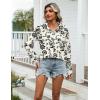 Zeagoo Womens Cotton Linen Button Down Shirts Loose Fit Long Sleeve Collared Blouse Casual V Neck Tops Outfits S-3XL(Sf335)