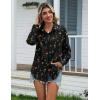 Zeagoo Womens Cotton Linen Button Down Shirts Loose Fit Long Sleeve Collared Blouse Casual V Neck Tops Outfits S-3XL(Wf100)