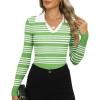 Green White Stripe