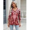 Zeagoo 3/4 Length Sleeve Womens Tops Casual V Neck Shirts Soft Basic Tees Business Work Blouses(Mz849)