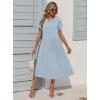 Zeagoo Women Summer Short Sleeve Midi Dress with Pockets Casual Aline Flowy Tshirt Dress Floral Vocation Beach Sundress(Jh531)
