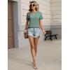 Zeagoo Womens Tshirt Short Sleeve Summer Tops Crewneck Casual Basic Tee Shirts Spring Clothes Trendy Outfit(Light Green)