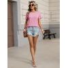 Zeagoo Womens Tshirt Short Sleeve Summer Tops Crewneck Casual Basic Tee Shirts Spring Clothes Trendy Outfit(Pink)