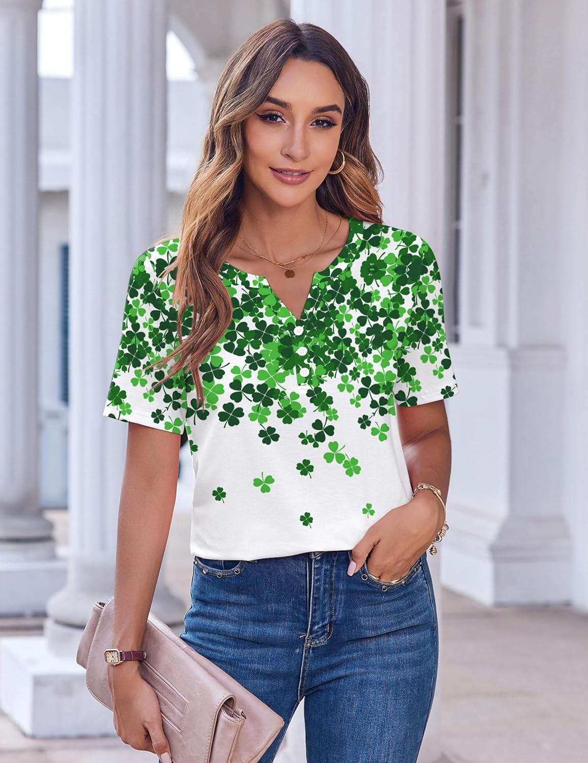 imageZeagoo Womens Summer Tops Casual Short Sleeve V Neck Shirts Business Dressy Work BlousesSp77