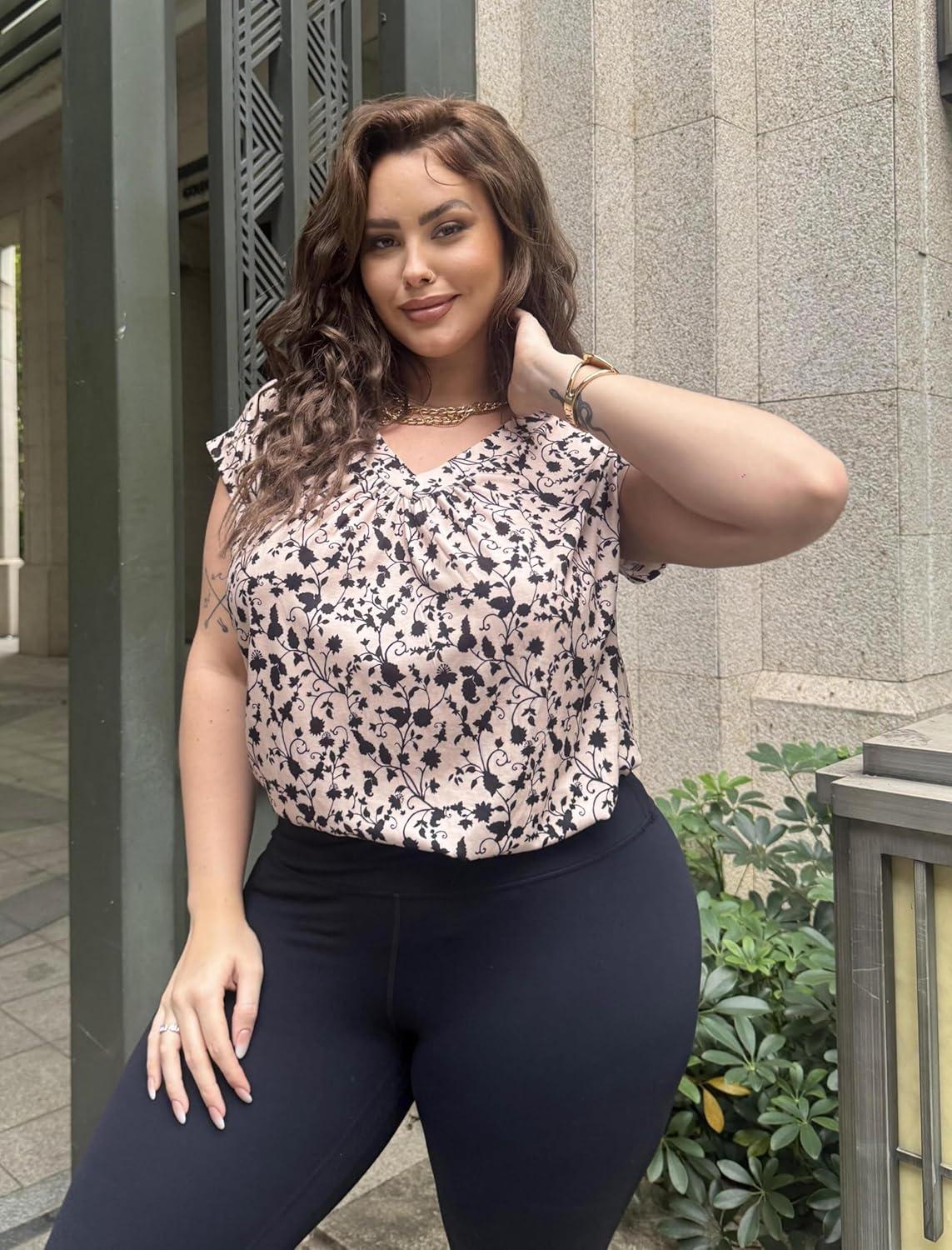 imageZeagoo Womens Tops Short Sleeve V Neck Shirts Summer Dressy Casual Business Clothes Work Blouses Fashion Clothing OutfitsAsf154