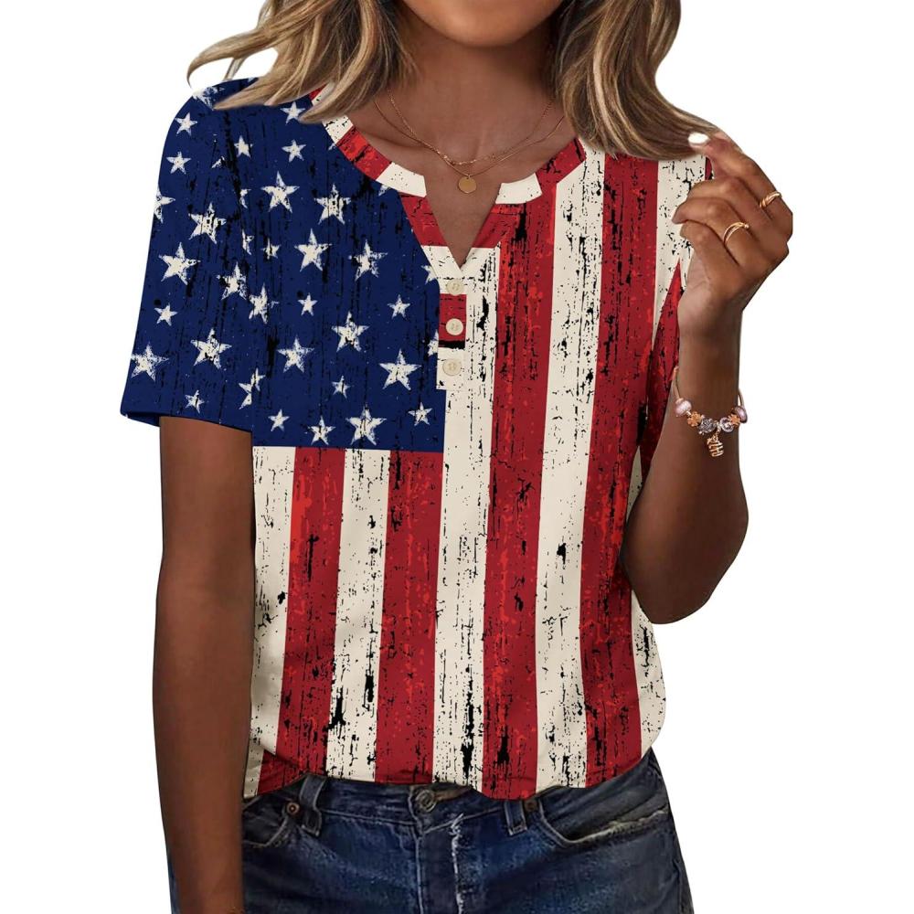 imageZeagoo Womens Summer Tops Casual Short Sleeve V Neck Shirts Business Dressy Work BlousesMulticolor 38