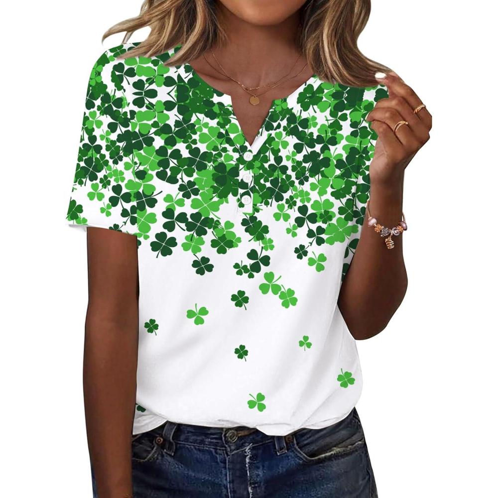 imageZeagoo Womens Summer Tops Casual Short Sleeve V Neck Shirts Business Dressy Work BlousesSp77