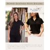 Zeagoo Women’s Button Down Shirts Short Sleeve Dress Shirts Basic Business Collared Work Blouses(Black)