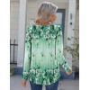 Zeagoo Womens Long Sleeve Tops 2026 V Neck Pleated Shirts Dressy Casual Tunic Blouses Loose Fit Fall Fashion Clothes(Sf195)