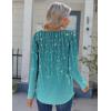 Zeagoo Womens Long Sleeve Tops 2026 V Neck Pleated Shirts Dressy Casual Tunic Blouses Loose Fit Fall Fashion Clothes(Xh363)