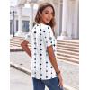 Zeagoo Womens Summer Tops Casual Short Sleeve V Neck Shirts Business Dressy Work Blouses(Geometric 599)
