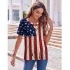 Zeagoo Womens Summer Tops Casual Short Sleeve V Neck Shirts Business Dressy Work Blouses(Multicolor 38)