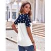 Zeagoo Womens Summer Tops Casual Short Sleeve V Neck Shirts Business Dressy Work Blouses(Multicolor 39)