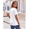 Zeagoo Womens Summer Tops Casual Short Sleeve V Neck Shirts Business Dressy Work Blouses(Sp139)