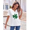 Zeagoo Womens Summer Tops Casual Short Sleeve V Neck Shirts Business Dressy Work Blouses(Sp139)