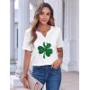 Zeagoo Womens Summer Tops Casual Short Sleeve V Neck Shirts Business Dressy Work Blouses(Sp139)