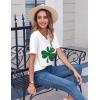 Zeagoo Womens Summer Tops Casual Short Sleeve V Neck Shirts Business Dressy Work Blouses(Sp139)