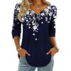 Zeagoo Womens Tops Long Sleeve Shirts Boho Tops for Women 2026 Fall Blouses Ladies Sweatshirts Spring Fashion Clothing(Black Flower)