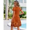 Zeagoo Womens Summer A-Line Dress with Pockets Mini Short Sleeve Dresses Flowy Beach Swing Dress 2026 Vacation Travel(Mz867)