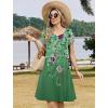 Zeagoo Womens Summer A-Line Dress with Pockets Mini Short Sleeve Dresses Flowy Beach Swing Dress 2026 Vacation Travel(Wf141)