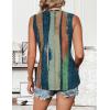Zeagoo Tank Tops for Women Sleeveless Eyelet Shirts High Neck Cute Summer Top Loose Fit S-XXL(Z-floral Cx289)