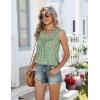 Zeagoo Women Summer Tank Tops Loose Fit Flowy Boho Pleated Sleeveless Shirts Crew Neck Dressy Casual Tunic Trendy Blouses(Printed Paisley Xh534)
