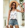 Zeagoo Womens Camisole Tank Tops Summer Adjustable Spaghetti Strap Loose Flowy Sleeveless Shirts Beach Vacation Clothes(Bf290)