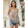 Zeagoo Womens Camisole Tank Tops Summer Adjustable Spaghetti Strap Loose Flowy Sleeveless Shirts Beach Vacation Clothes(Mz453)