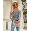 Zeagoo Womens Camisole Tank Tops Summer Adjustable Spaghetti Strap Loose Flowy Sleeveless Shirts Beach Vacation Clothes(Mz779)