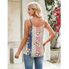 Zeagoo Womens Camisole Tank Tops Summer Adjustable Spaghetti Strap Loose Flowy Sleeveless Shirts Beach Vacation Clothes(Mz923)