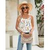 Zeagoo Womens Camisole Tank Tops Summer Adjustable Spaghetti Strap Loose Flowy Sleeveless Shirts Beach Vacation Clothes(Wf109)