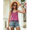 Zeagoo Womens Camisole Tank Tops Summer Adjustable Spaghetti Strap Loose Flowy Sleeveless Shirts Beach Vacation Clothes(Xh370)